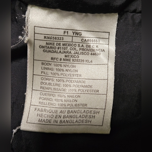 Vintage Nike Jacket Men’s Embroidered Swoosh Logo Gray Spell Out Full Zip Coat M - Picture 6 of 14